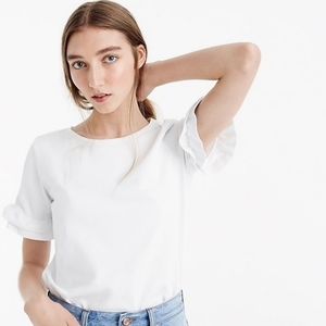 J. CREW WHITE TEE XS